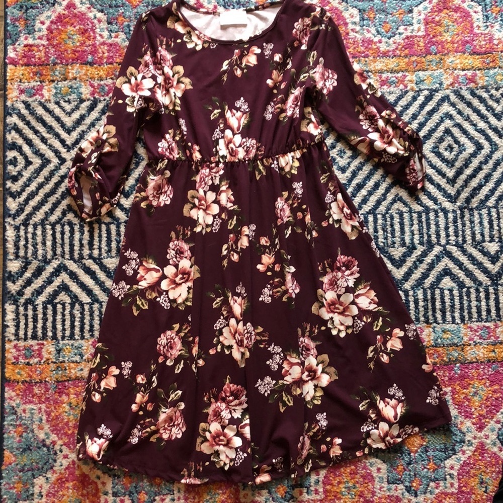 French Grey Maternity dress